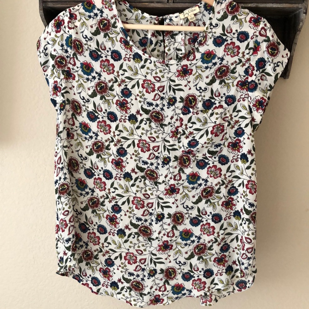 Lily White Floral Blouse